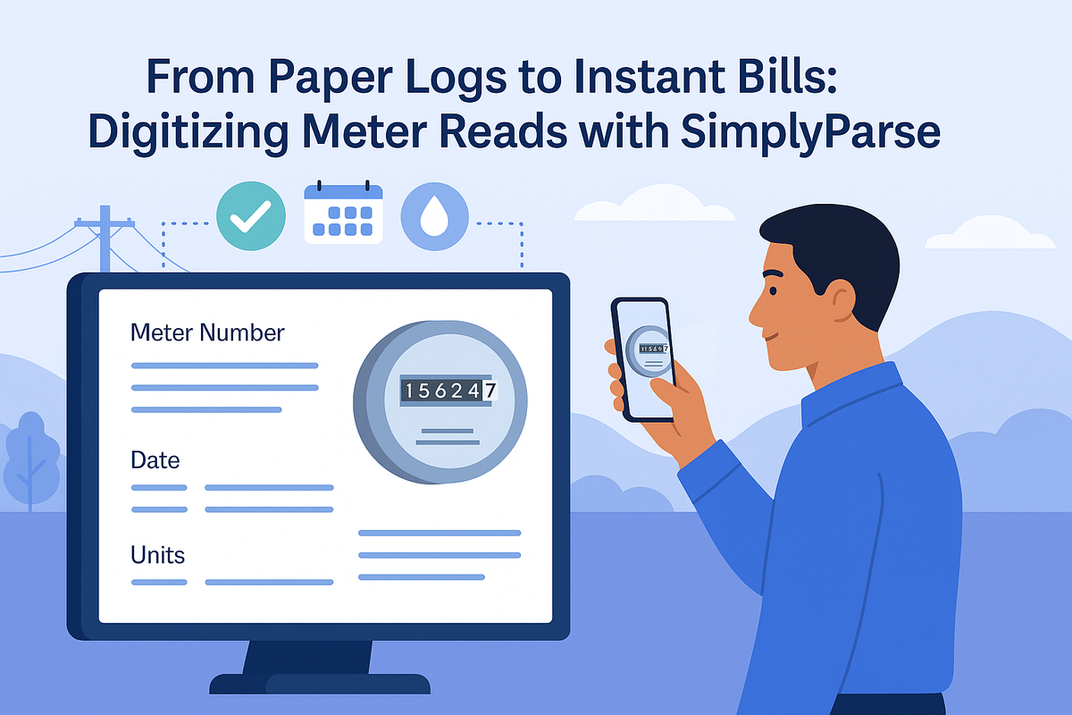 From Paper Logs to Instant Bills: How SimplyParse Digitizes Meter Reading Sheets